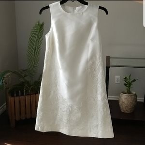 David's Bridal Beautiful Sequin Ivory Sleeveless Dress - Size 4 - NWT